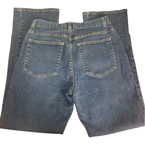 Caslon Mid-Rise Straight Leg Jeans Women’s Size 12 Dark Wash Comfort Office Work - Picture 4 of 12